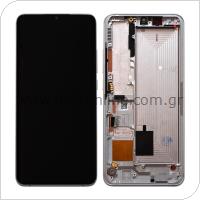 LCD with Touch Screen & Middle Frame Xiaomi Mi Note 10 Lite White (Original)