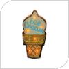 Μεταλλική Πινακίδα LED Forever Light RETRO Ice Cream Πολύχρωμο