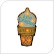 Μεταλλική Πινακίδα LED Forever Light RETRO Ice Cream Πολύχρωμο