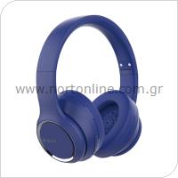 Ασύρματα Ακουστικά Κεφαλής Devia EM039 Kintone Μπλε