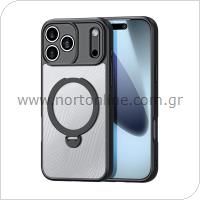 Θήκη TPU & PC Dux Ducis Aimo Magnetic MagSafe με Stand Apple iPhone 17 Pro Max Μαύρο