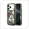 Θήκη Σιλικόνης Karl Lagerfeld Magsafe Apple iPhone 17 Pro Max Liquid Glitter Choupette Logo Μαύρο