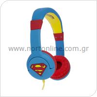 Ενσύρματα Ακουστικά Κεφαλής OTL Superman Man of Steel για Παιδιά  Κόκκινο-Μπλε
