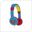 Ενσύρματα Ακουστικά Κεφαλής OTL Superman Man of Steel για Παιδιά  Κόκκινο-Μπλε