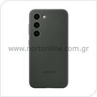 Silicone Cover Case Samsung EF-PS916TGEG S916B Galaxy S23 Plus 5G Khaki