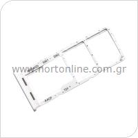 Sim & SD Card Holder Samsung A136B Galaxy A13 5G White (Original)