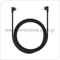 USB 2.0 Cable Devia EC029 Dual Right Angle USB C to Lightning 1m King Black