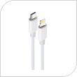 Καλώδιο Σύνδεσης USB 2.0 Maxlife MXUC-05 USB C σε Lightning PD 20W 1m Λευκό