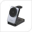 Wireless Charger Magnetic Foldable 3in1 Foneng CP126 15W Black
