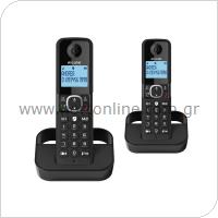 Dect Alcatel F860CE Duo with Call Block Black