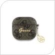 Θήκη PC Guess Apple AirPods 4 (2024) Charm Collection 4G Καφέ