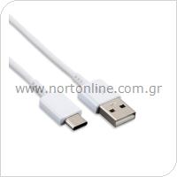Καλώδιο USB 2.0 Samsung EP-DN930CWE USB A σε USB C 1m Λευκό (Ασυσκεύαστο)