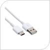 Καλώδιο USB 2.0 Samsung EP-DN930CWE USB A σε USB C 1m Λευκό (Ασυσκεύαστο)