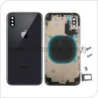Battery Cover Apple iPhone X Black (OEM)