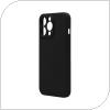 Θήκη Liquid Silicon inos Apple iPhone 13 Pro Max L-Cover Μαύρο