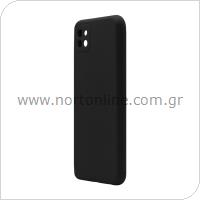 Liquid Silicon inos Samsung A226B Galaxy A22 5G L-Cover Matte Black