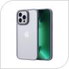 Θήκη TPU & PC Comma Joy Elegant Anti-Shock Apple iPhone 14 Plus Metal Frame Γκρι
