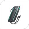 Power Bank Joyroom JR-L017 PD 22.5W 10000mAh with Flashlight and USB C & Lightning Cables Black