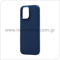 Θήκη Liquid Silicon inos Apple iPhone 16 Pro Max 5G Velvet Σκούρο Μπλε