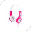Ενσύρματα Ακουστικά Κεφαλής Buddyphones Discover για Παιδιά Ροζ