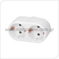 Power Adapter GSC 2 Way White