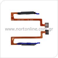 Flex Cable with Fingerprint Sensor Xiaomi Redmi Note 12 5G Black (OEM)