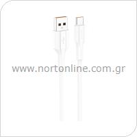 Καλώδιο Σύνδεσης USB 2.0 Foneng XS01 USB A σε USB C 3A 1m Λευκό