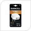 Φορτιστής Ταξιδίου Duracell 24W με Διπλή Έξοδο USB A 4.8A Λευκό