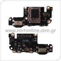 Πλακέτα Xiaomi Mi 10T Pro με Επαφή Φόρτισης & Μικρόφωνο (OEM)
