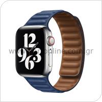 Strap Devia Elegant Leather Apple Watch (38/ 40/ 41mm) Two-Tone Midnight Blue