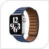 Λουράκι Devia Elegant Leather Apple Watch (38/ 40/ 41mm) Two-Tone Σκούρο Μπλε