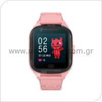 Smartwatch Maxlife MXKW-350 with GPS & 4G for Kids Pink (Easter24)