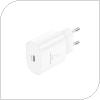 Travel Fast Charger Foneng EU51 with Output USB C GaN 25W 3A White