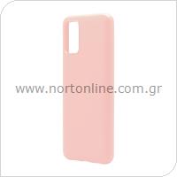 Liquid Silicon inos Samsung A025F Galaxy A02s L-Cover Salmon Pink
