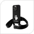 Θήκη Σιλικόνης Karl Lagerfeld Apple iPhone 15 Pro Max Crossbody Choupette Μαύρο