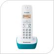 Ασύρματο Τηλέφωνο Panasonic KX-TG1611 Λευκό-Τιρκουάζ