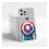 Soft TPU Case Marvel Captain America 002 Apple iPhone 14 Partial Print Transparent