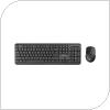 Set Wireless Keyboard & Mouse Trust Ody 2in1 (Greek Keyboard) Black