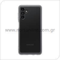 Θήκη Soft Clear Cover Samsung EF-QA136TBEG A136U Galaxy A13 5G Διάφανο-Μαύρο