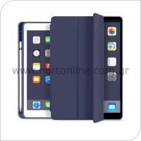 Flip Smart Case inos Apple iPad 10.2 2019 / 2020 / 2021 with TPU Back Cover & SC Pen Navy Blue