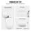 Silicon Case AhaStyle WG163 Apple AirPods 4 Premium with Hook White