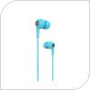 Hands Free Stereo Devia EL064 3.5mm Kintone Light Blue