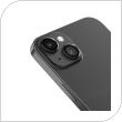 Προστατευτικό Κάλυμμα Αλουμινίου Full Face Devia για Τζαμάκι Κάμερας Apple iPhone 15/ 15 Plus Peak Μαύρο (2 τεμ)