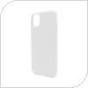 Θήκη Liquid Silicon inos Apple iPhone 11 L-Cover Λευκό