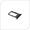 Βάση Κάρτας Sim Apple iPhone 7 Glossy Μαύρο (OEM)
