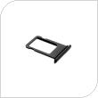 Sim Card Holder Apple iPhone 7 Glossy Black (OEM)