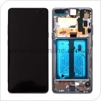 LCD with Touch Screen & Front Cover Samsung G977B Galaxy S10 5G Black (Original)