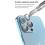 Προστατευτικό Κάλυμμα Αλουμινίου Full Face Devia για Τζαμάκι Κάμερας Apple iPhone 14 Pro/ 14 Pro Max Peak Μπλε (3 τεμ)