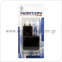 Travel Charger for Tablets with Dual USB Output Black 3.1A