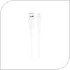 Καλώδιο Σύνδεσης USB 2.0 Foneng XS01 USB A σε Lightning 2.4A 1m Λευκό